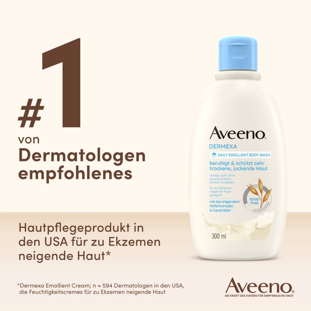 Aveeno Dermexa Emollientien Duschcreme 300 ml Duschgel