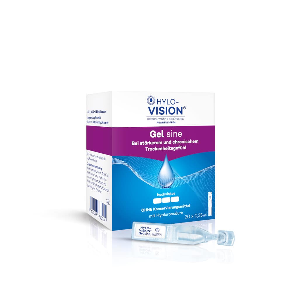 HYLO-VISION Gel sine Einzeldosispipetten 20X0.35 ml Einzeldosispipetten