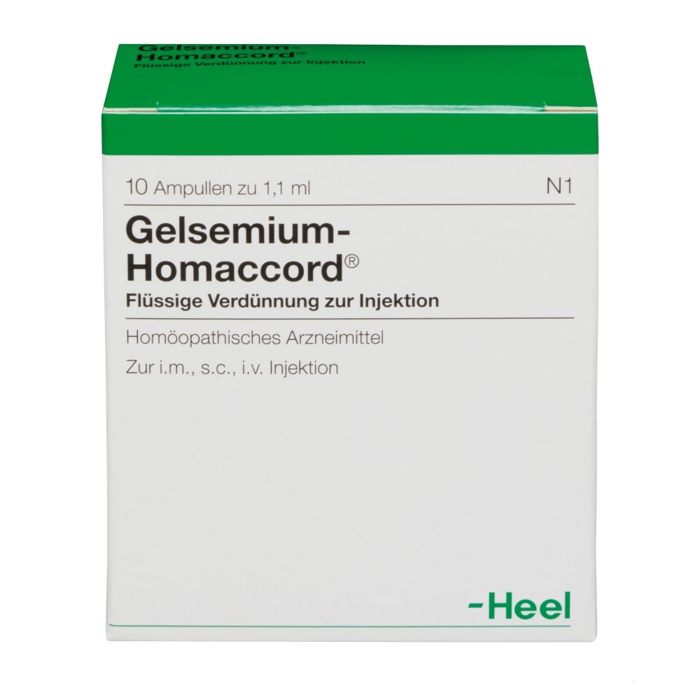 GELSEMIUM HOMACCORD Ampullen 10 St Ampullen