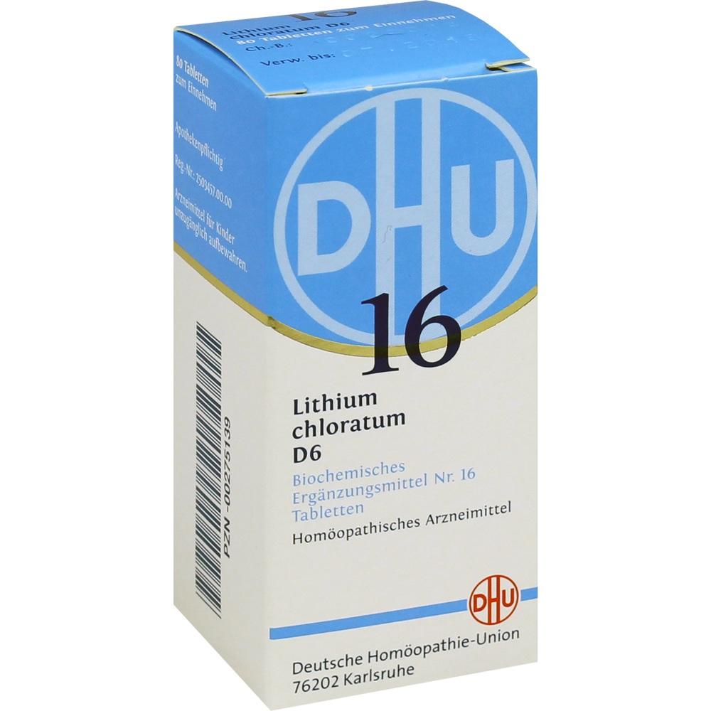 DHU Schüssler-Salz Nr. 16 Lithium chloratum D 6 80 St Tabletten
