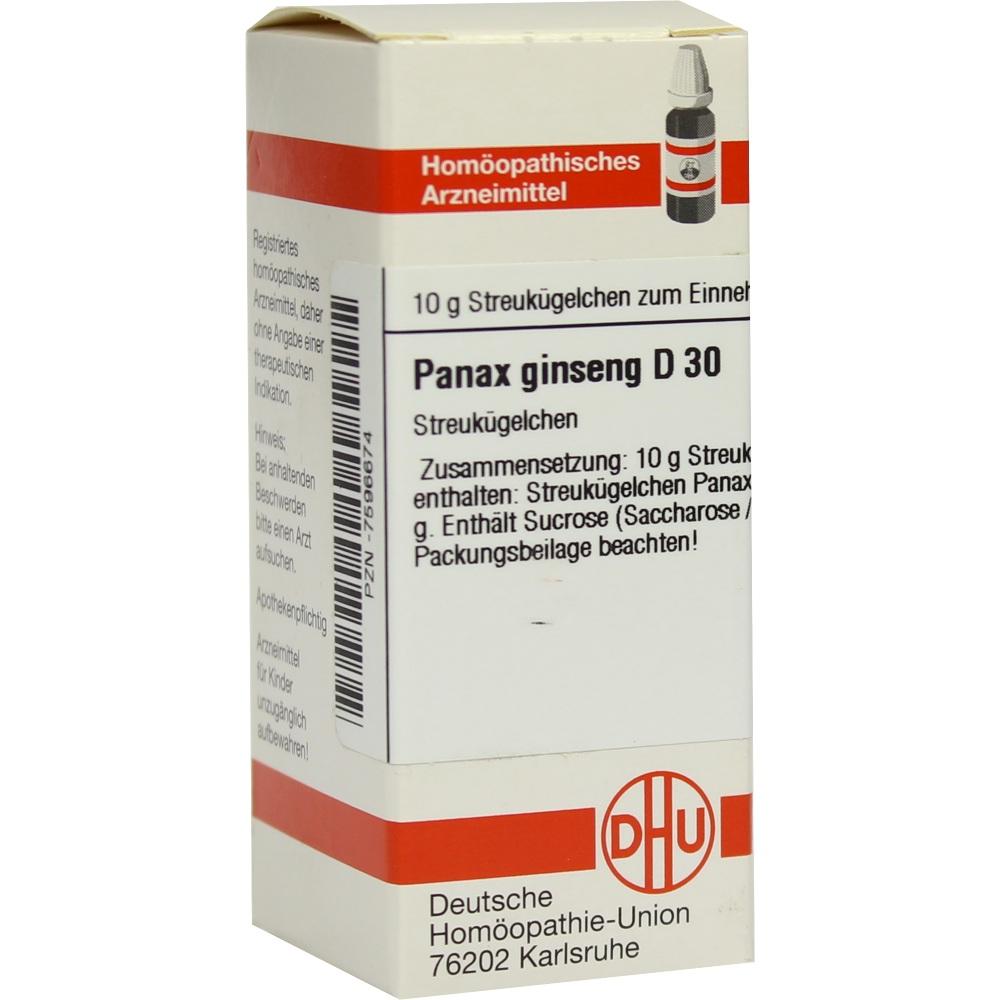 PANAX GINSENG D 30 Globuli 10 g Globuli