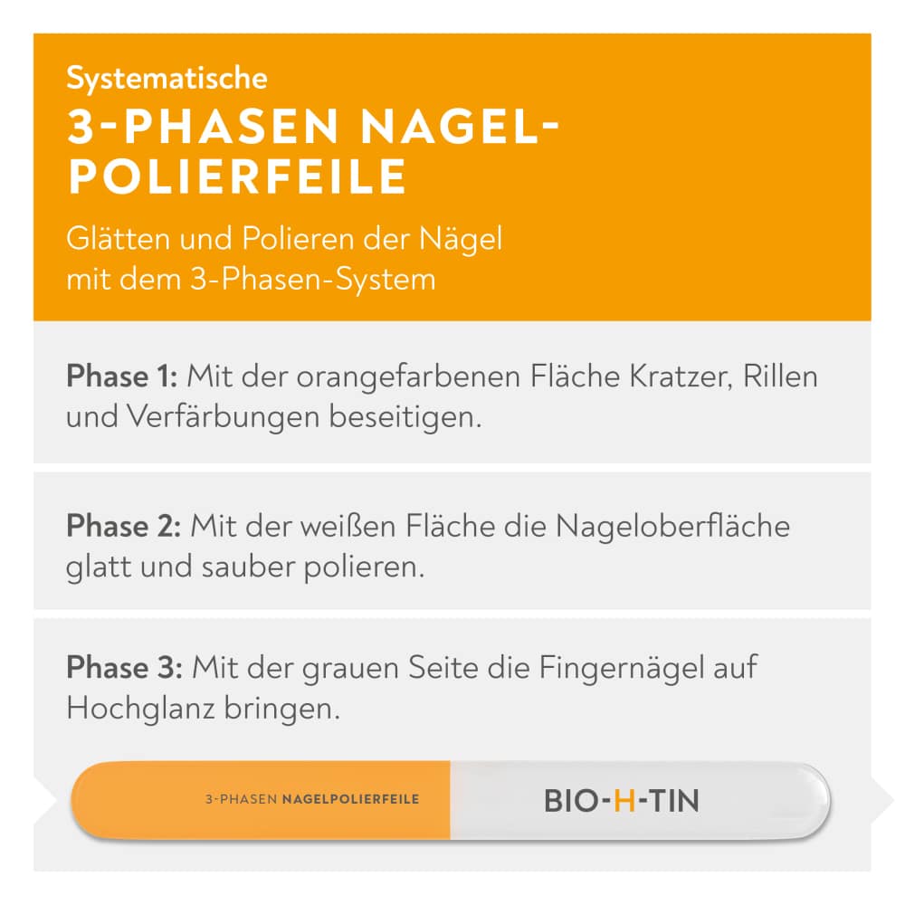 BIO-H-TIN 3-Phasen-Nagelpolierfeile 1 St