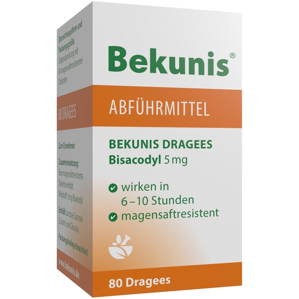 Bekunis Dragees Bisacodyl 5mg 80 St Tabletten magensaftresistent
