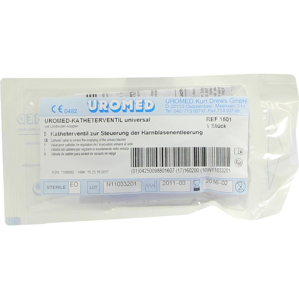 UROMED Katheterventil m.Adapter f.Btl.1501 1 St