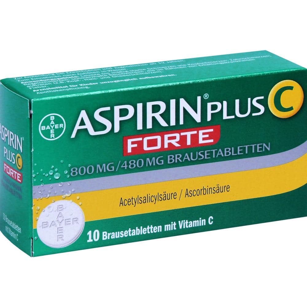 Aspirin plus C Forte 800mg/480mg 10 St Brausetabletten