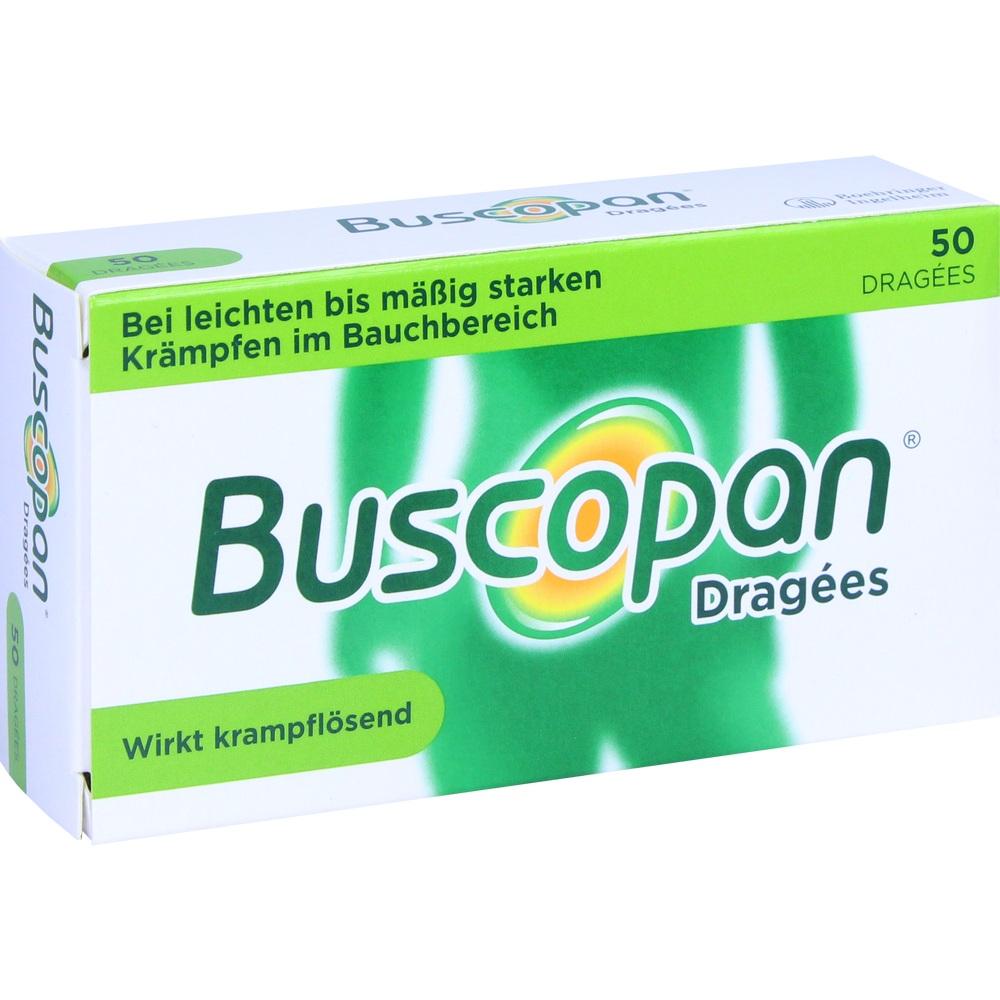 Buscopan Dragees - bei Bauchschmerzen & Bauchkrämpfen 50 St Überzogene Tabletten