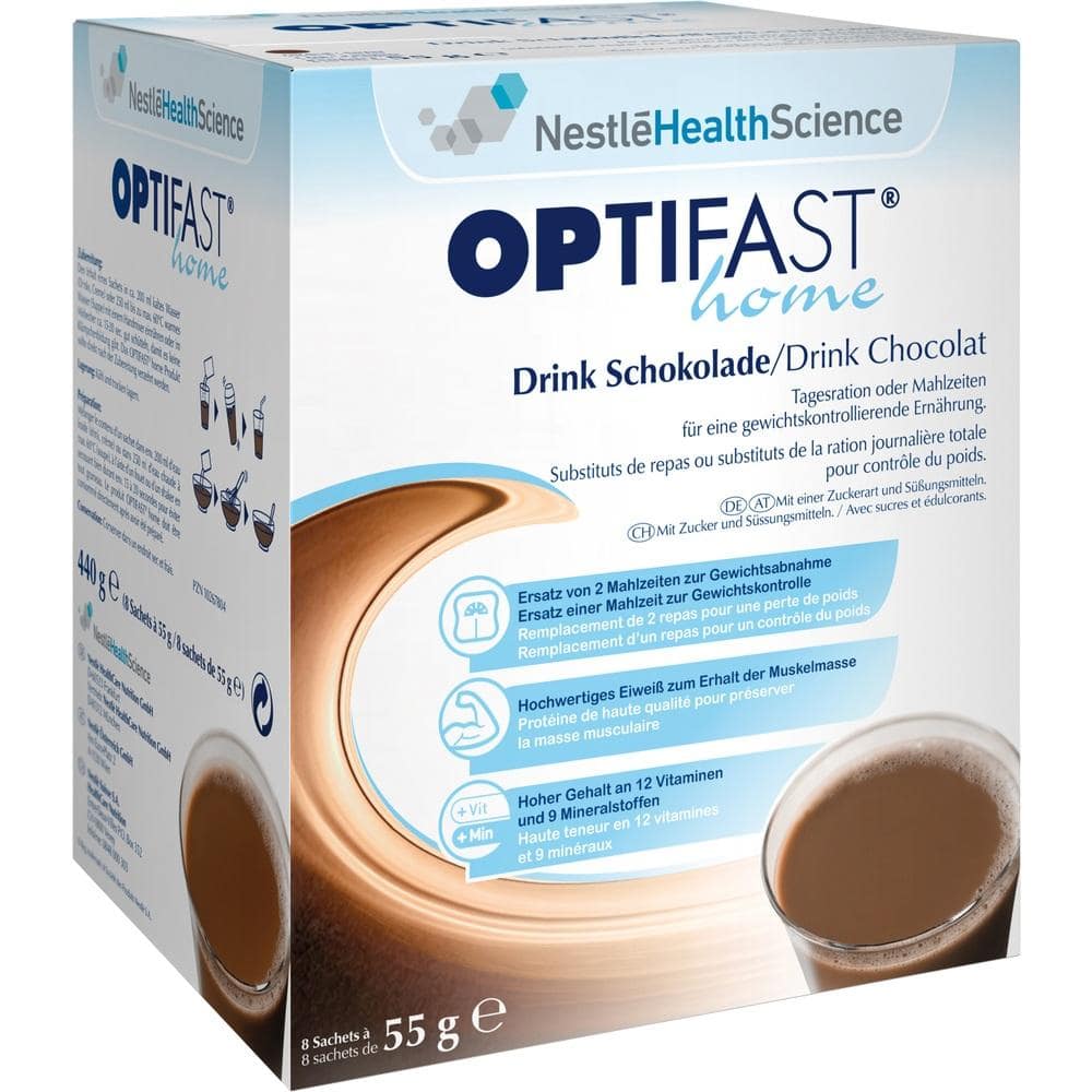 OPTIFAST DRINK Schokolade 8X55 g Pulver