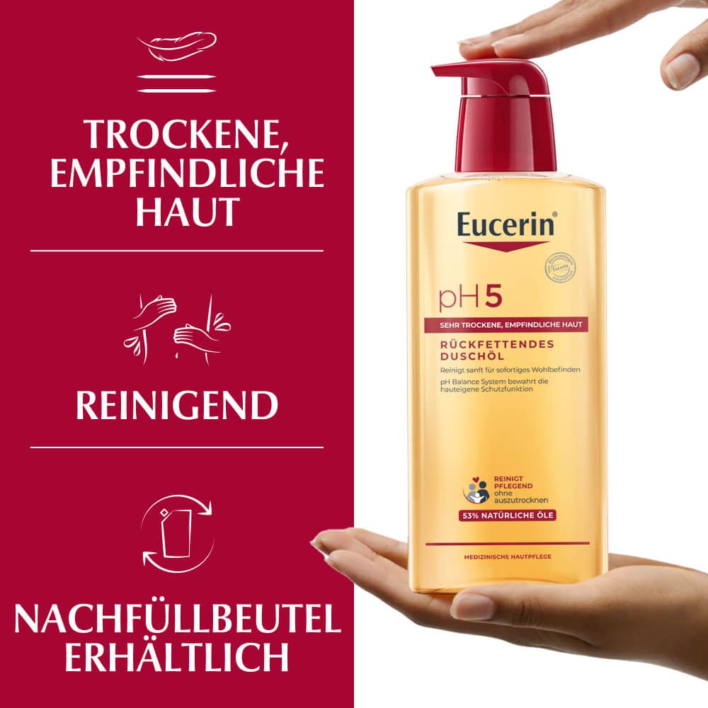 Eucerin pH5 Rückfettendes Duschöl  400 ml Duschgel