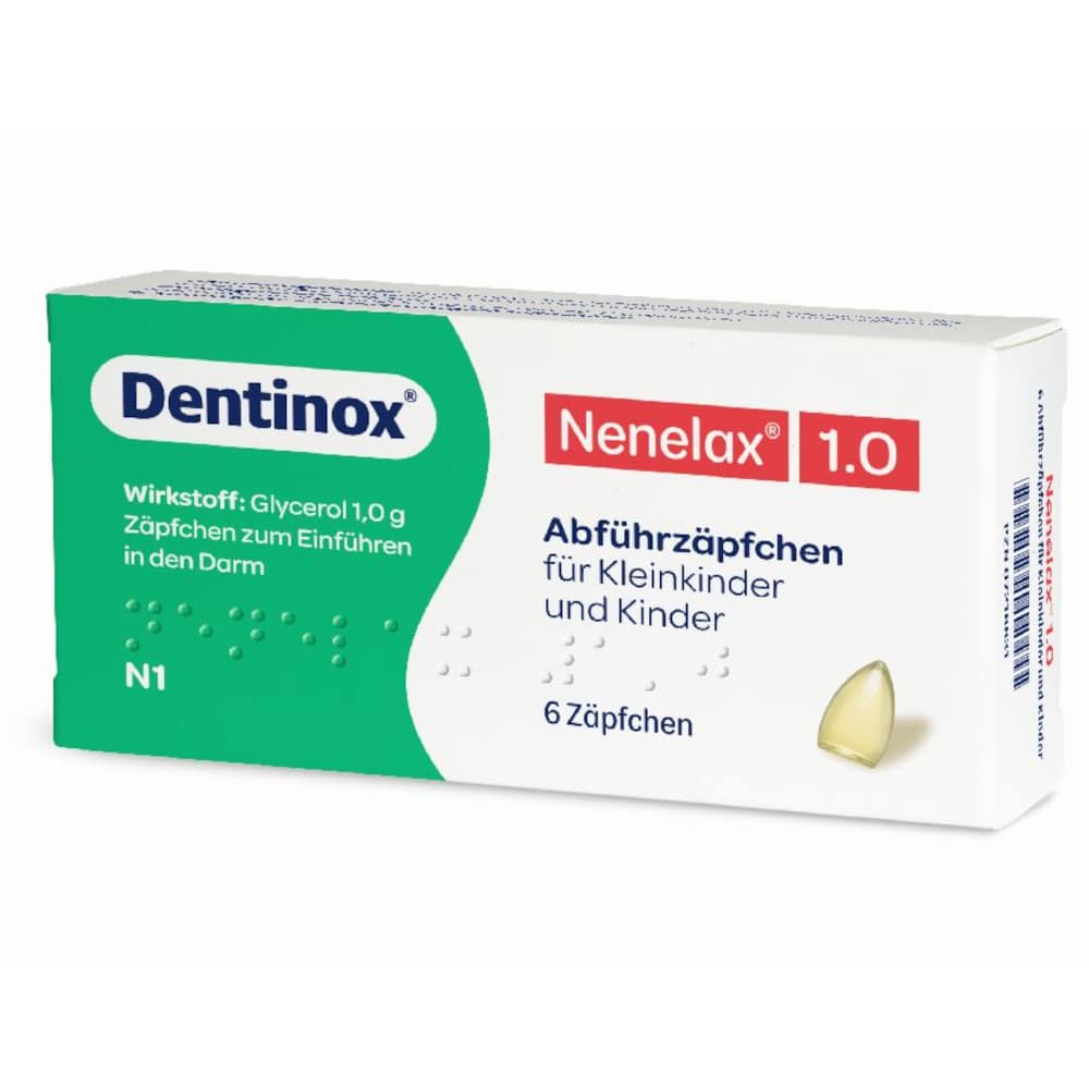Nene-Lax 1,0 für Kleinkinder und Kinder 6 St Kinder-Suppositorien