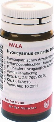 Hyoscyamus ex herba D6 Globuli 20 g Globuli