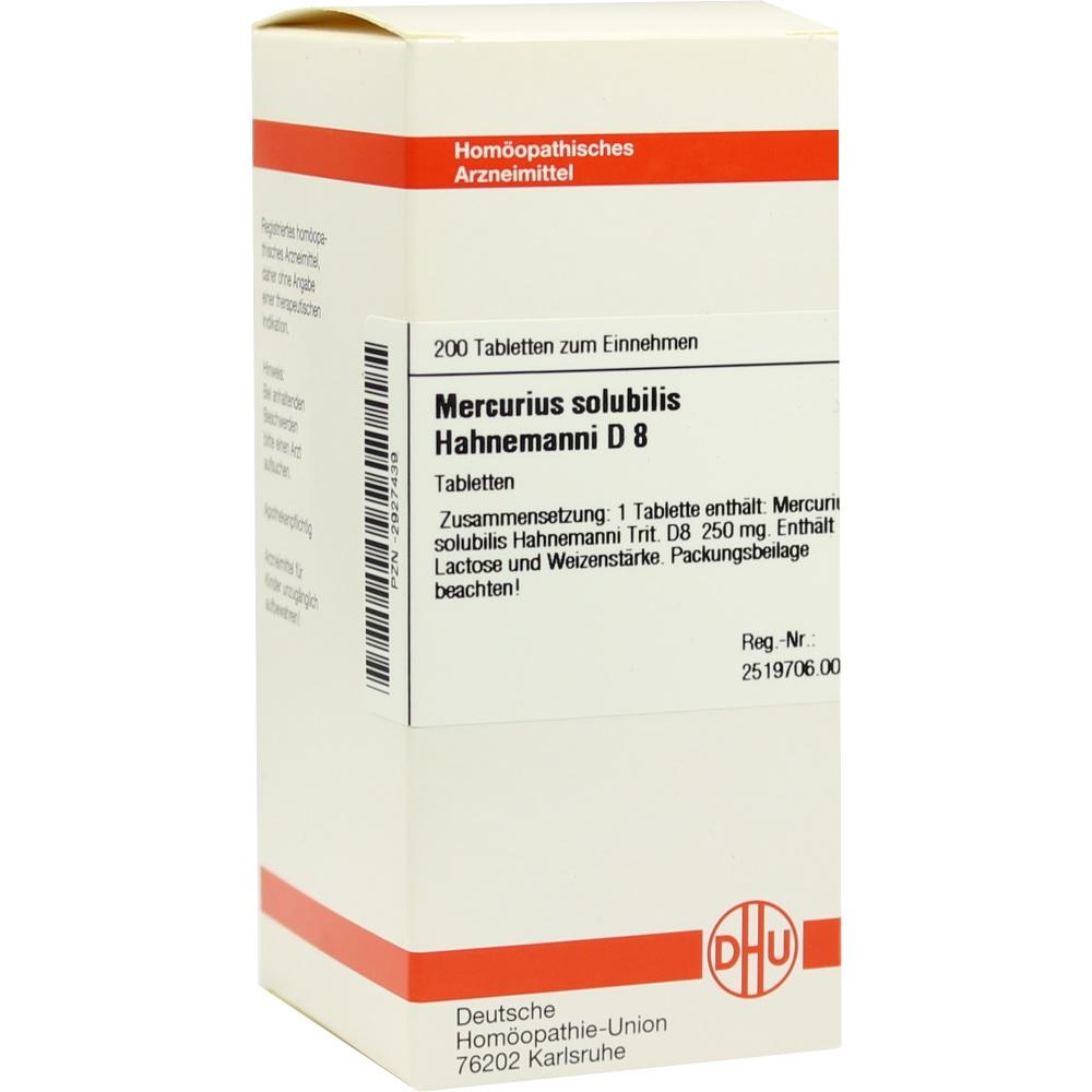 MERCURIUS SOLUBILIS Hahnemanni D 8 Tabletten 200 St Tabletten