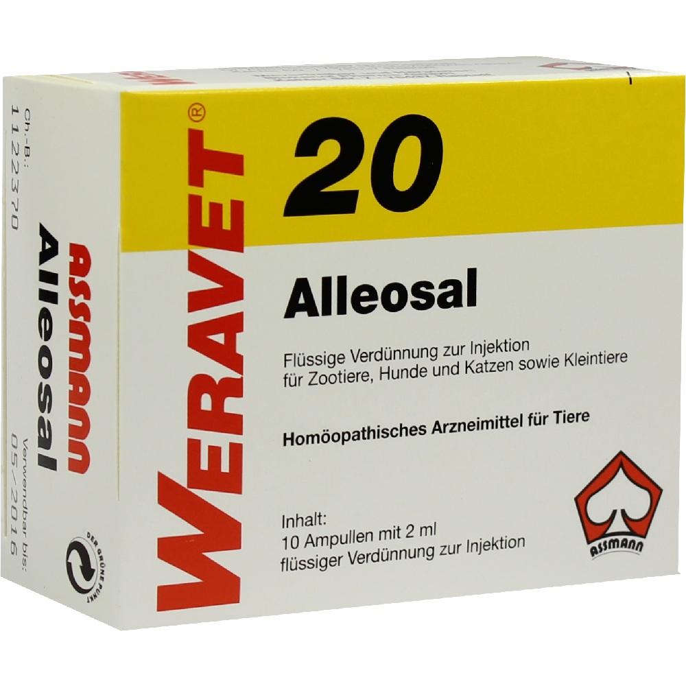 ALLEOSAL 20 Amp.f.Hunde/Katzen/Klein-u.Zootiere 10X2 ml Ampullen