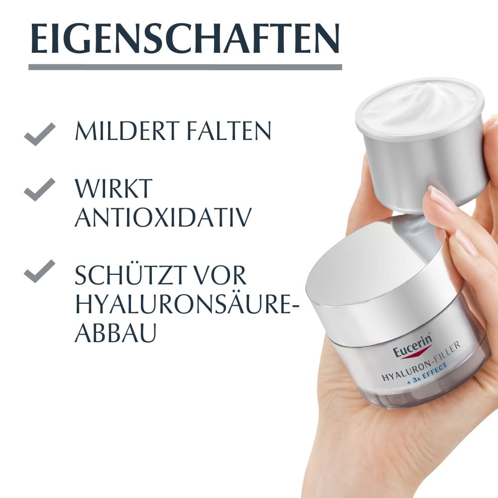 Eucerin HYALURON FILLER + 3 x Effect Nacht Nachfüllkapsel  50 ml Creme