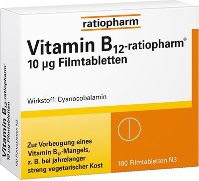 Vitamin B12-ratiopharm 10 µg  100 St Filmtabletten