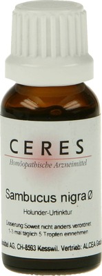 CERES Sambucus nigra Urtinktur 20 ml Tropfen