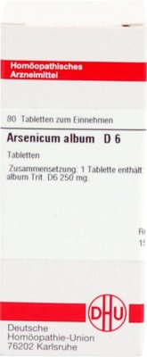 ARSENICUM ALBUM D 6 Tabletten 80 St Tabletten