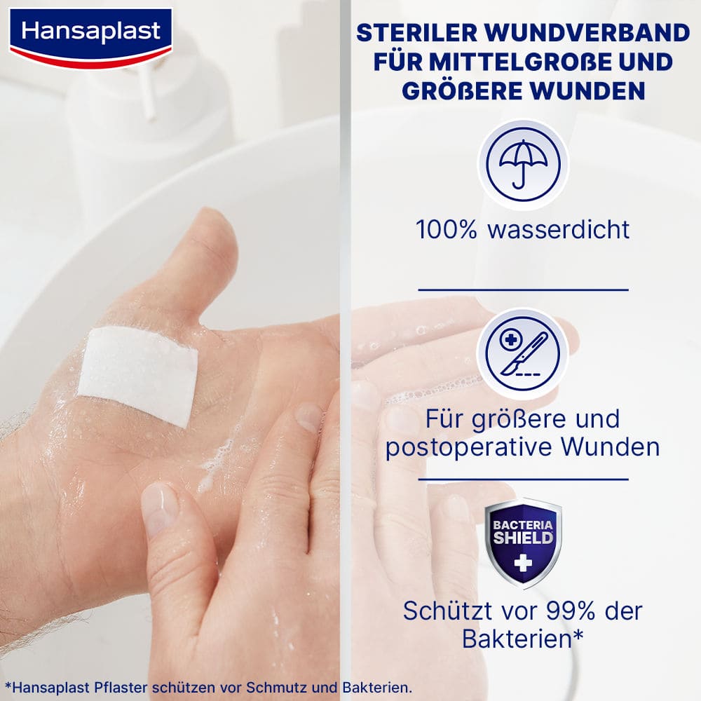 Hansaplast AQUA PROTECT XL 6x 7cm 5 St Pflaster