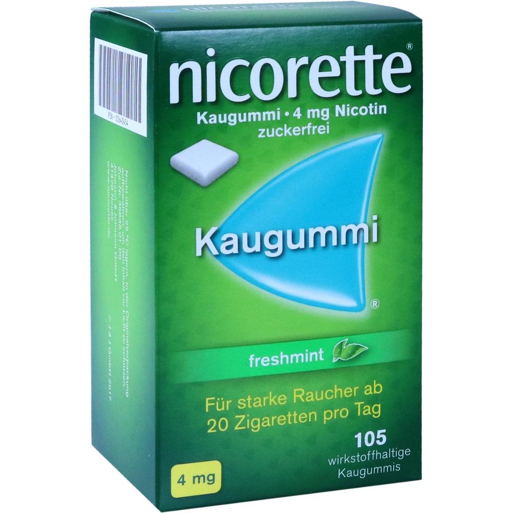nicorette 4 mg Nikotinkaugummi freshmint für Raucher zum Aufhören