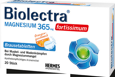 Biolectra MAGNESIUM 365mg FORTISSIMUM Orange 20 St Brausetabletten