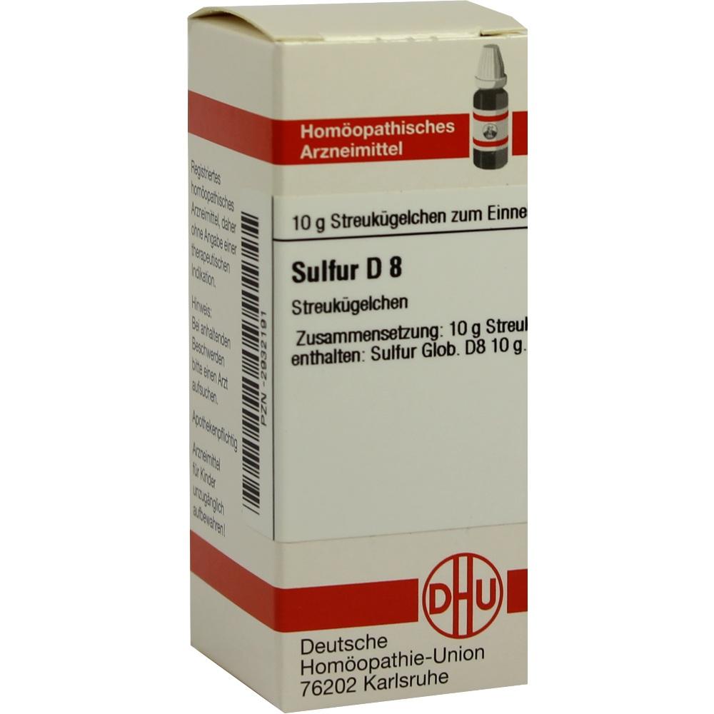 SULFUR D 8 Globuli 10 g Globuli