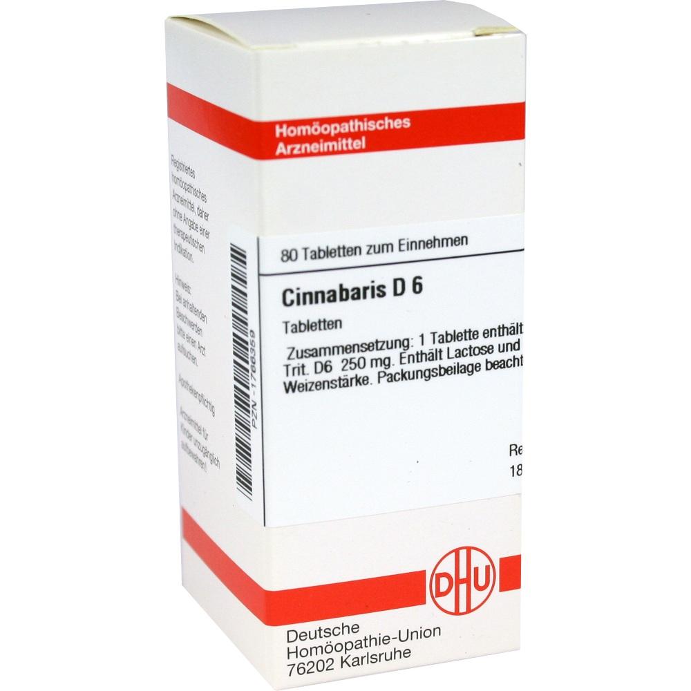 CINNABARIS D 6 Tabletten 80 St Tabletten