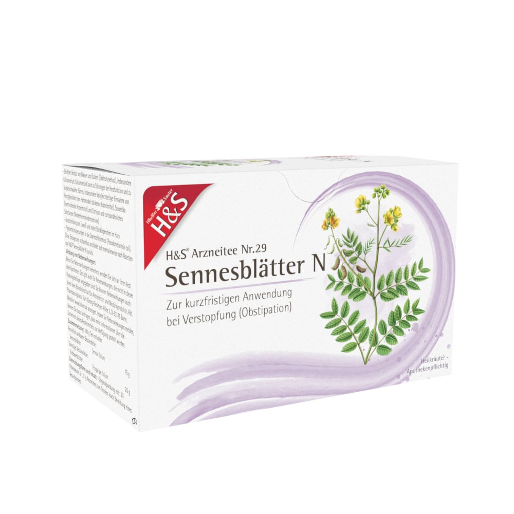 H&S Arzneitee Sennesblätter N Filterbeutel 20X1.0 g Filterbeutel