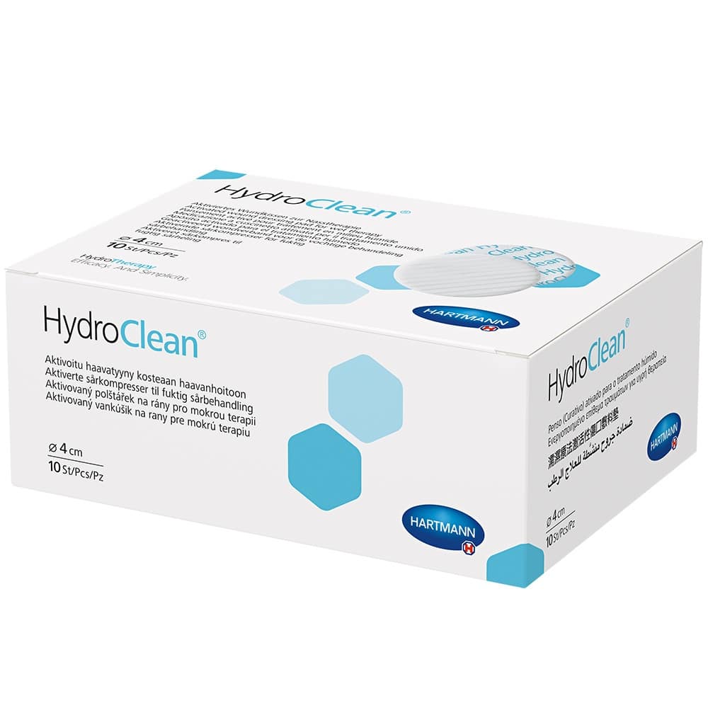HYDROCLEAN Kompressen 4 cm rund steril 10 St Kompressen