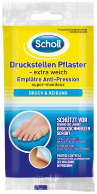 SCHOLL Druckstellen Pflaster extra weich 1 St Pflaster