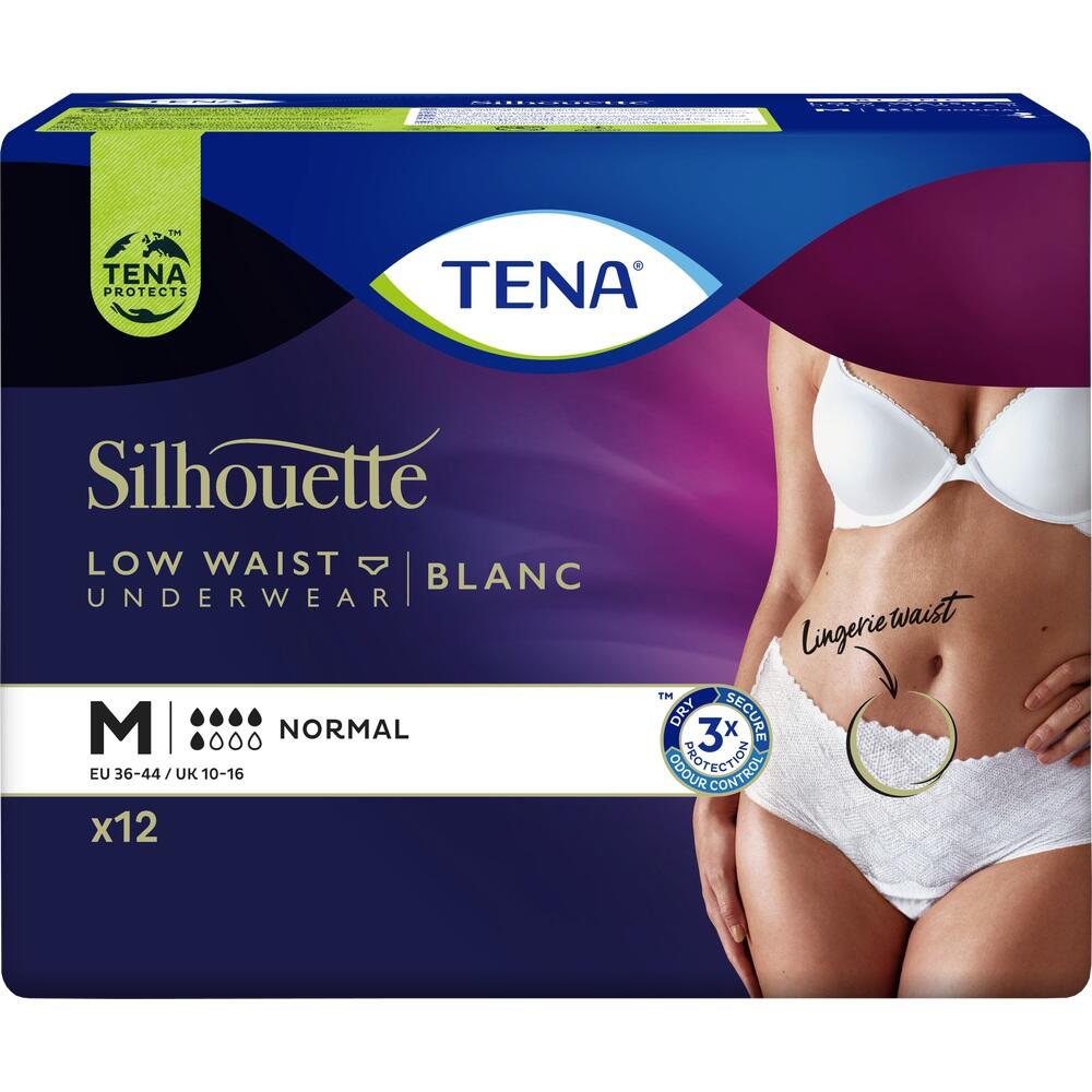TENA Silhouette BLANC NORMAL M Hüfthohe Pants 12 St