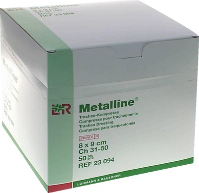METALLINE Tracheo Kompressen 8x9 cm 50 St Kompressen