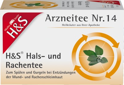 H&S Arzneitee Hals- und Rachentee 20X2.5 g Filterbeutel