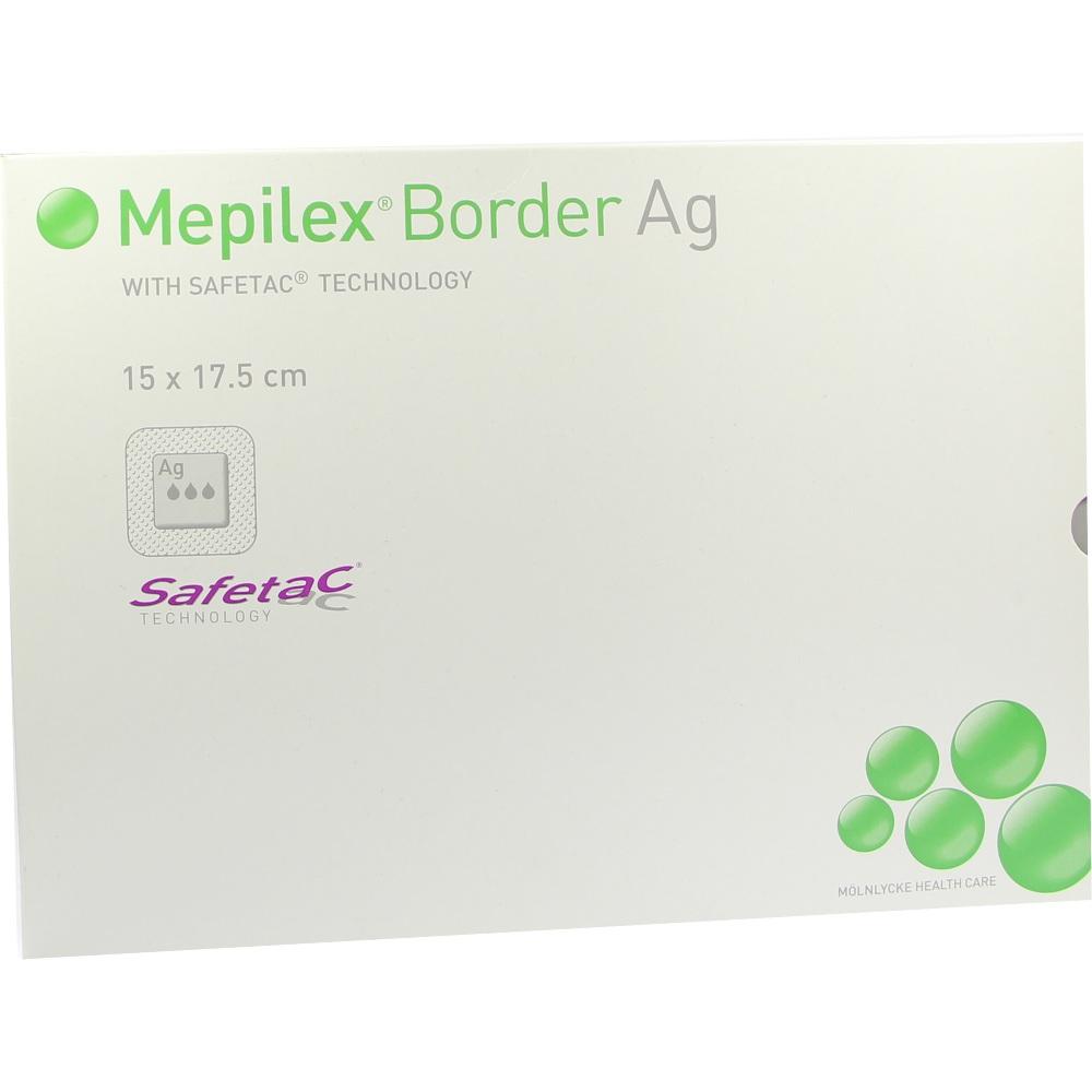 MEPILEX Border Ag Schaumverb.15x17,5 cm steril 5 St Verband
