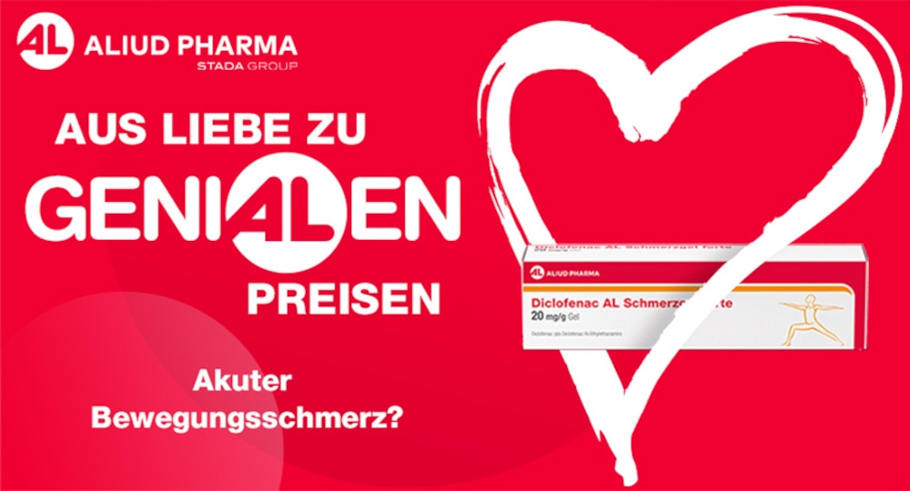 Diclofenac AL Schmerzgel forte 20 mg / g bei akutem Bewegungsschmerz nach stumpfem Trauma
