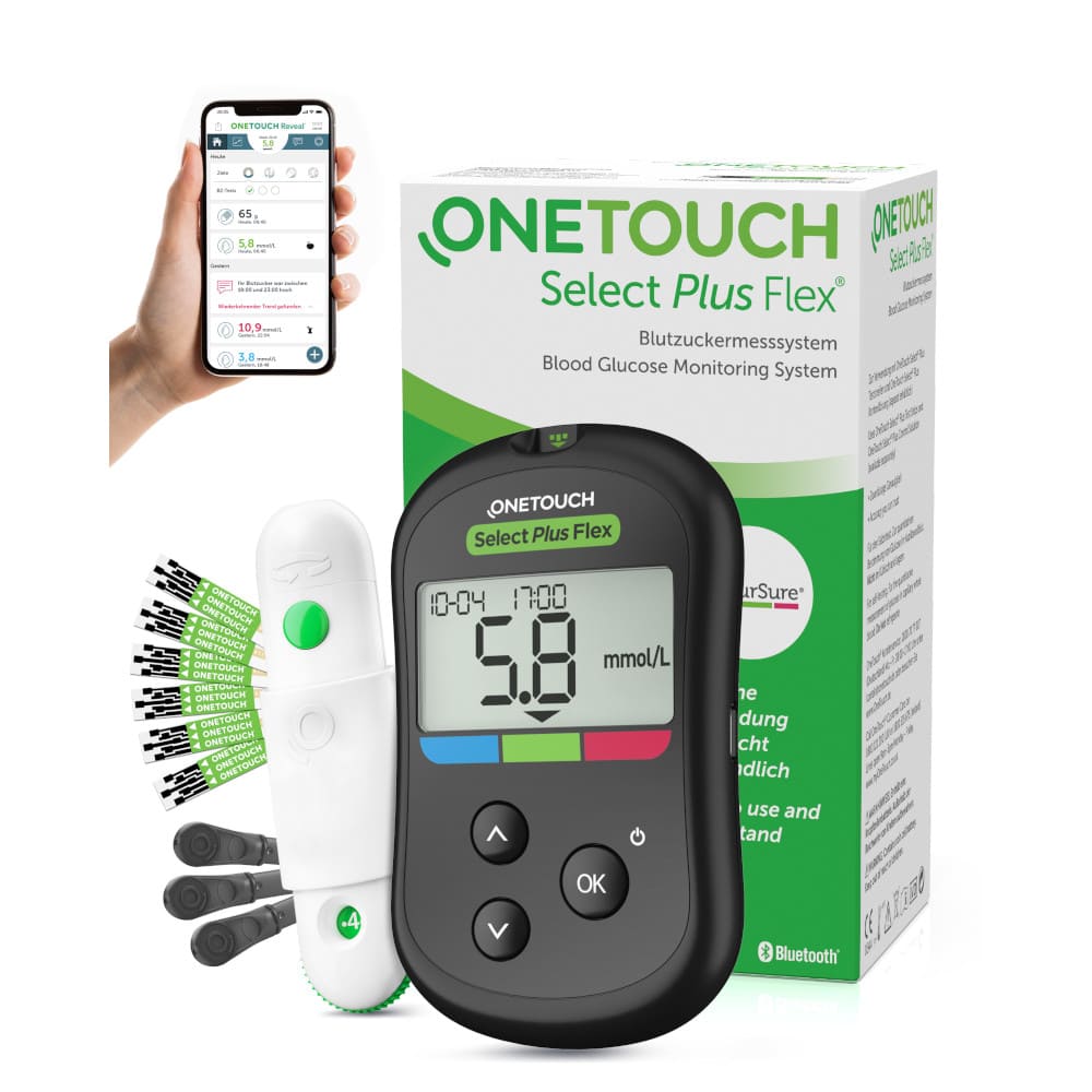 OneTouch Select Plus Flex Blutzuckermessgerät mmol/L 1 St