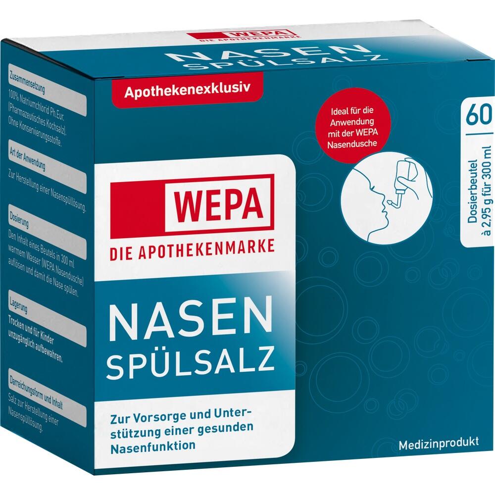 WEPA Nasenspülsalz 60X2.95 g Salz