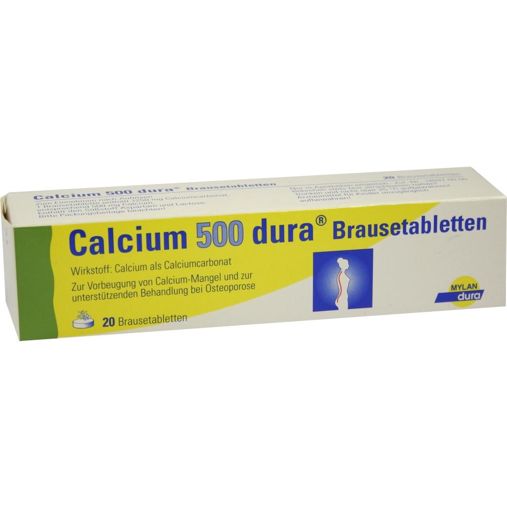 Calcium 500 dura 20 St Brausetabletten