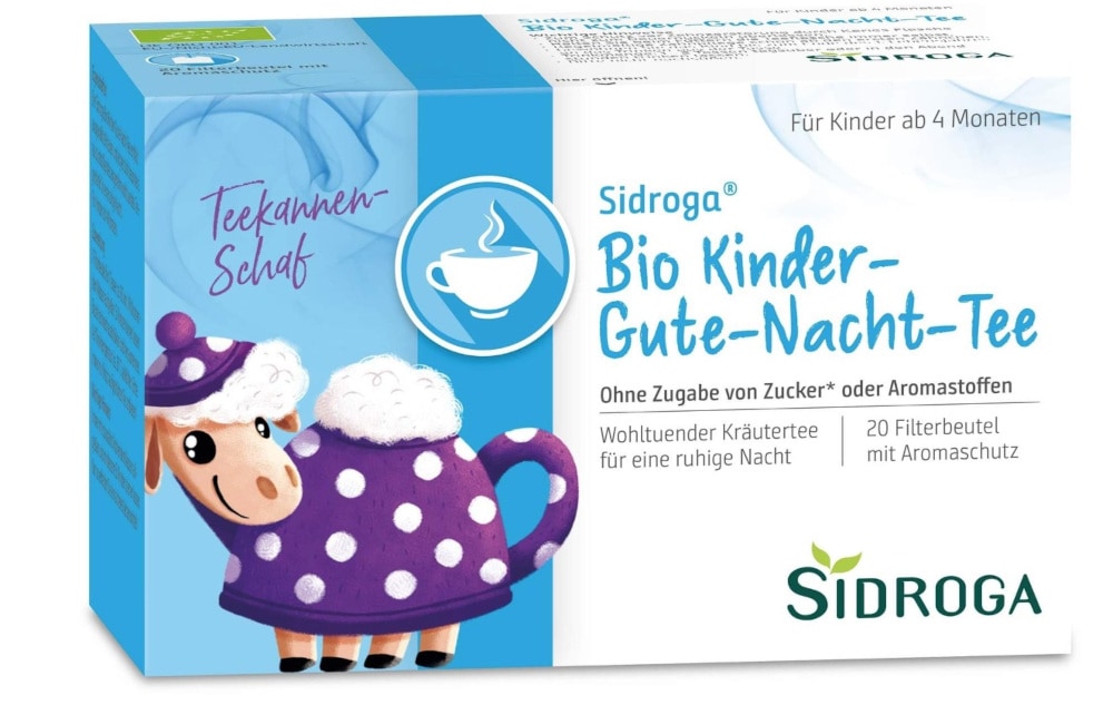 SIDROGA Bio Kinder-Gute-Nacht-Tee Filterbeutel 20X1.5 g Tee
