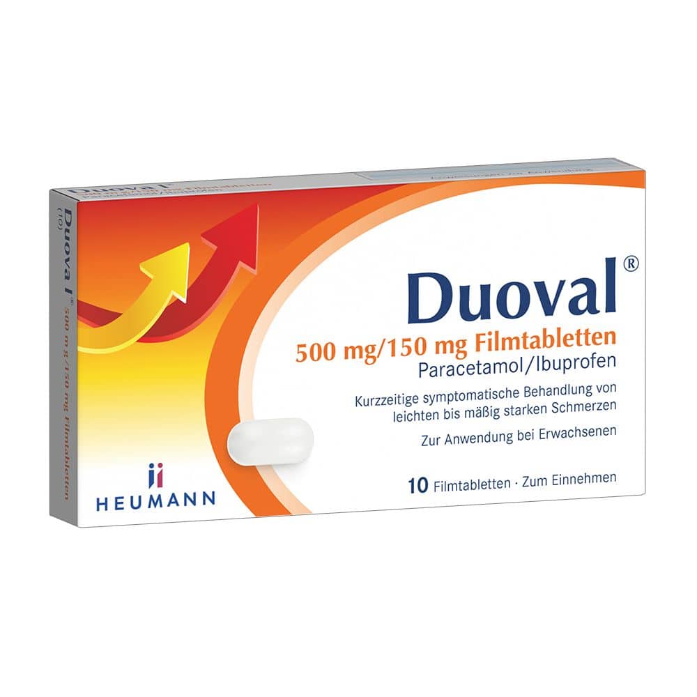 Duoval 500 mg /150 mg 10 St Filmtabletten