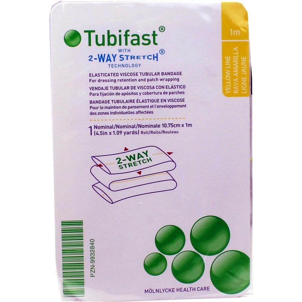 TUBIFAST 2-Way Stretch 10,75 cmx1 m gelb 1 St Verband