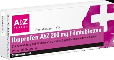 Ibuprofen AbZ 200mg 50 St Filmtabletten