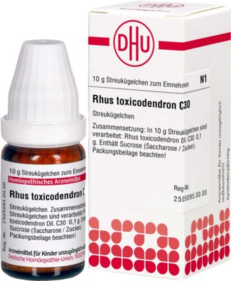 RHUS TOXICODENDRON C 30 Globuli 10 g Globuli