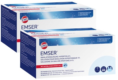 EMSER Inhalationslösung Hyperton 4% 120X5 ml Inhalationsampullen