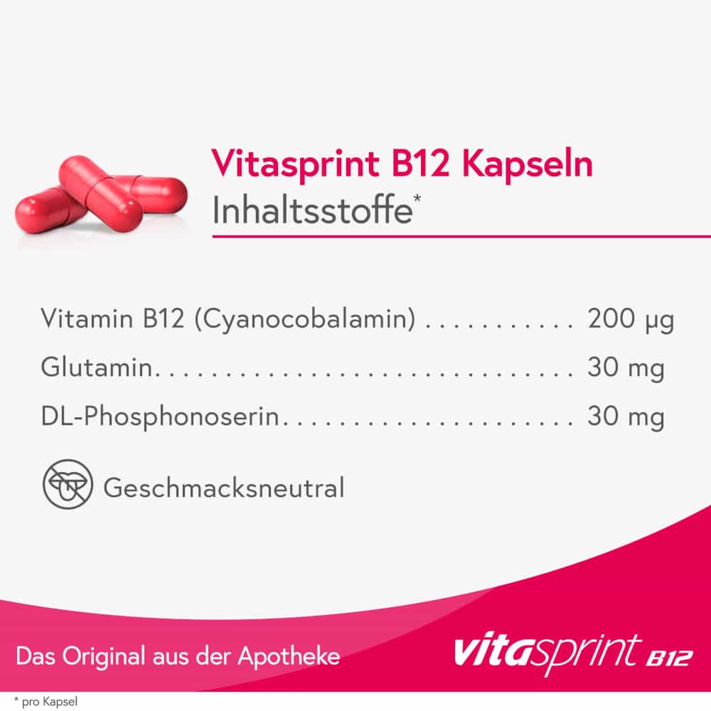 VITASPRINT B12 Kapseln 100 St Hartkapseln