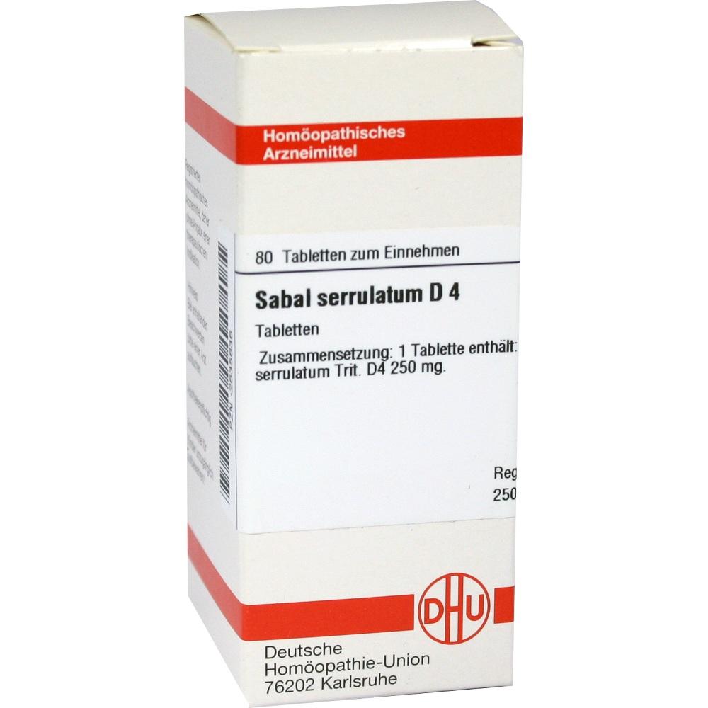 SABAL SERRULATUM D 4 Tabletten 80 St Tabletten