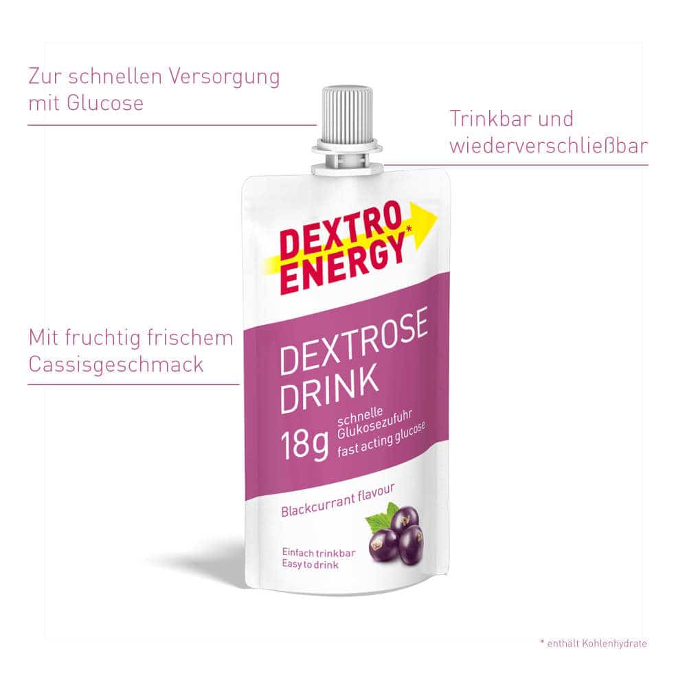 DEXTRO ENERGY Dextrose Drink Blackcurrant 50 ml Flüssigkeit