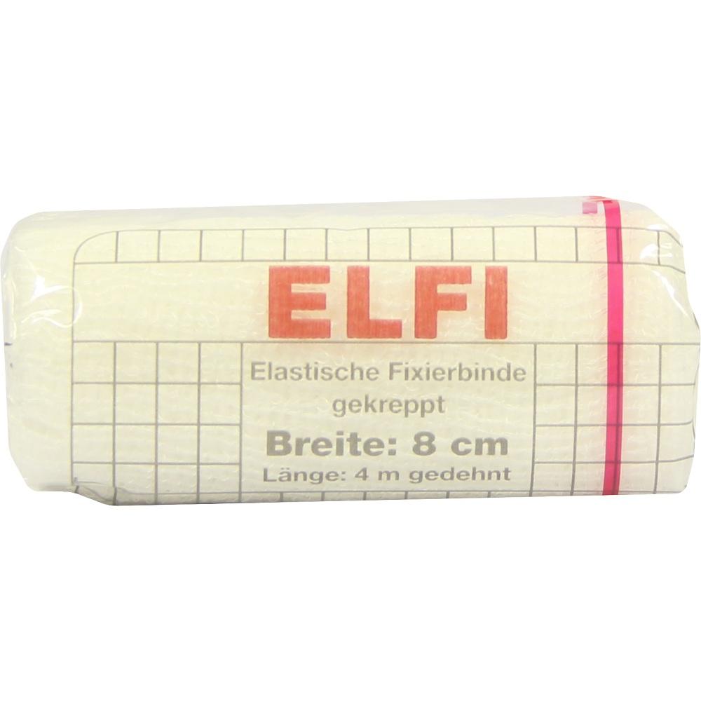 DRACOELFI elast.Fixierbinde 8 cmx4 m gekrep.cello 1 St Binden