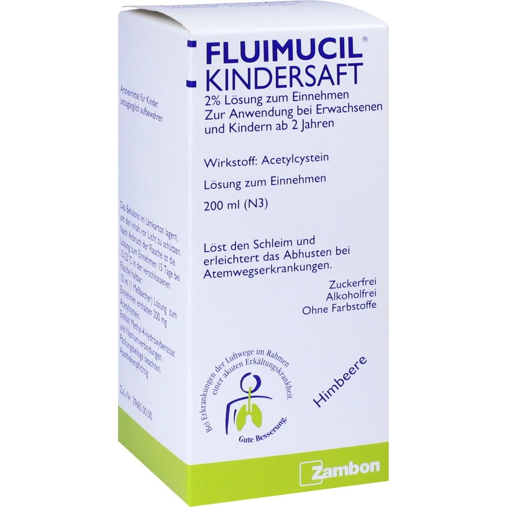 Fluimucil Kindersaft 2% 200 ml Lösung zum Einnehmen