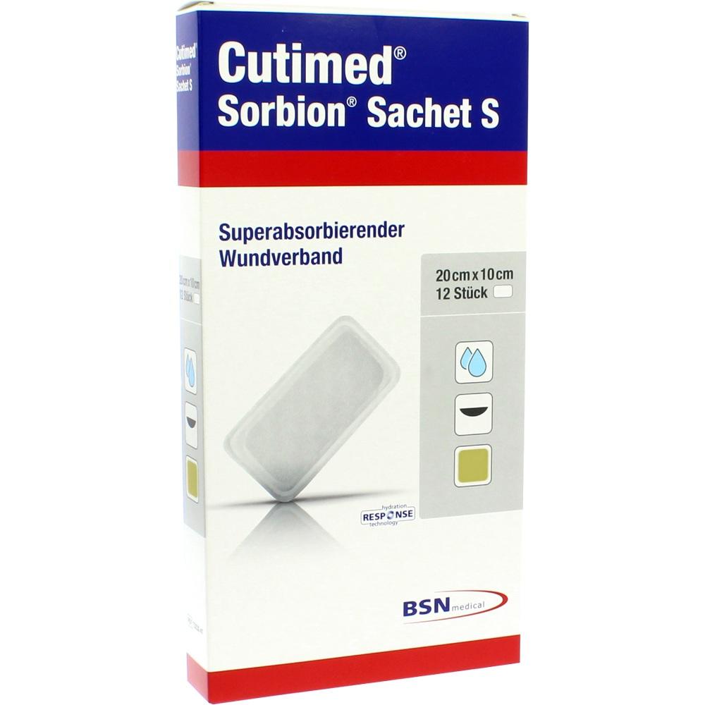 SORBION Cutimed Sachet S Wundauflage 10x20 cm 12 St Pflaster