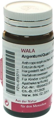 WALA Argentum/Quarz Globuli 20 g Globuli