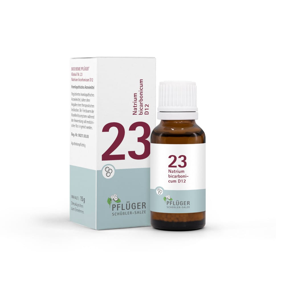 Schüßler-Salz Nr. 23 Natrium bicarbonicum D12 15 g Globuli